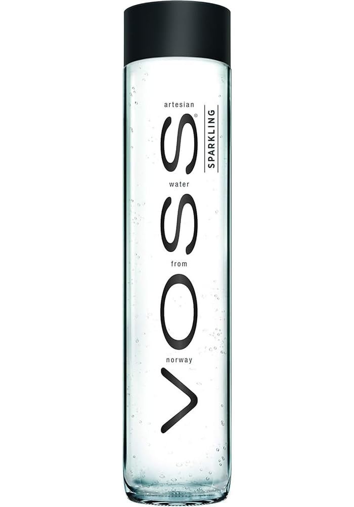 Voss Carbonated Sparkling Natural Mineral Water in Glass Bottle, 800 ml - Image 1